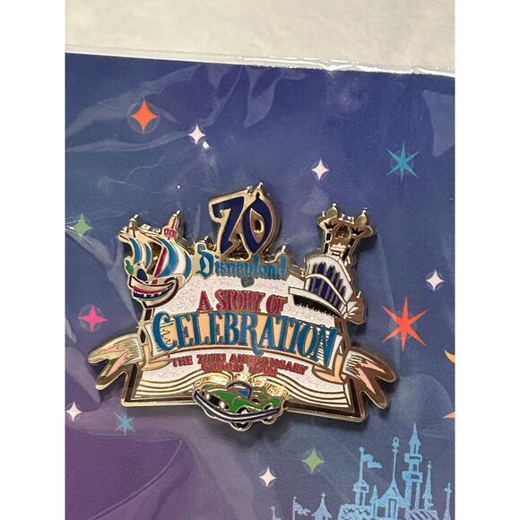 Disneyland Story of Celebration 70th Anniversary Guided Tour Pin Brand New - Picture 3 of 4